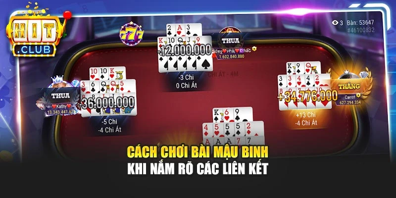 Cách chơi bài mậu binh khi nắm rõ các liên kết
