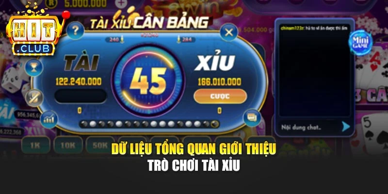 Dữ liệu tổng quan giới thiệu trò chơi tài xỉu